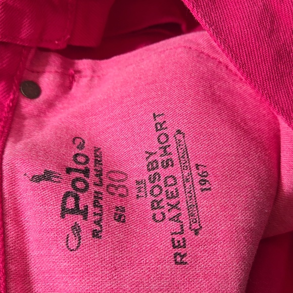 Polo Ralph Lauren Womens Hot Pink The Crosby Relaxed Denim Jeans Shorts Sz 30 - Picture 5 of 10